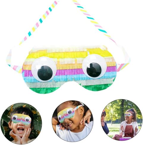 SUPVOX 2pcs Paper Eye Masks for Boys and Girls Birthday Party Games Fun Pinata Supplies for Boy Girl Celebrations Lightweight and Eye-catching Design in Kuwait
