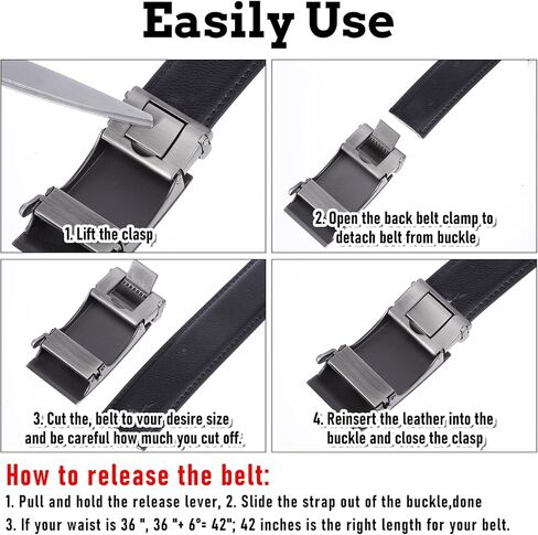 35mm Ratchet Belt Buckle Only for 1 3/8 Slide Belt Strap Automatic Leather Belts Buckle Replacement, Silver in Saudi Arabia