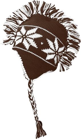 Peach Couture Winter Trooper Trapper Snowflake Mohawk Double Layered Unisex Ski hat in Saudi Arabia