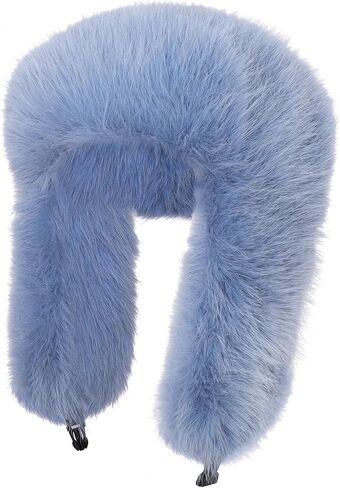 1pcs Winter Faux Fur Trapper Hat with Clips Warm Ushanka Ear Flap Hat for Men Women Furry Ski Hat for Cold Weather in Saudi Arabia