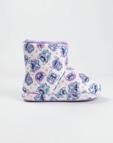 Disney Lilo & Stitch Girls Multicoloured Cosy High-Rise Slippers | Fluffy Indoor Footwear Featuring Stitch & Angel | Merch in Saudi Arabia