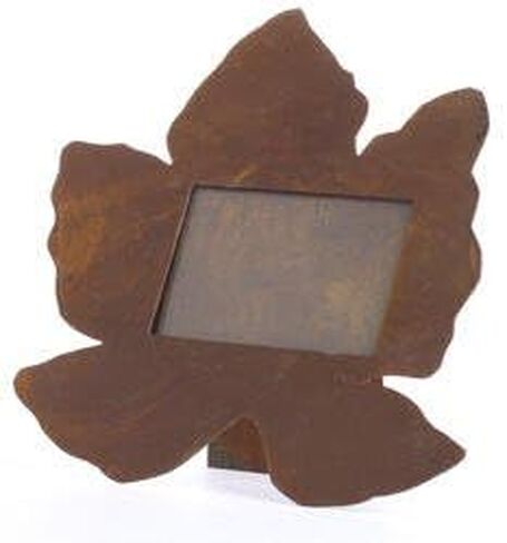 Factory Direct Craft Set of 2 Rustic Autumn Leaf Shape Photo Frames for Pictures or Table Numbers in Saudi Arabia