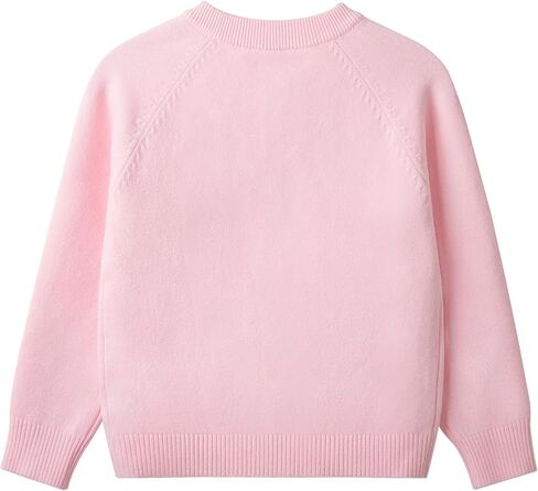 Danny D Girl Cute Pattern Knit Sweater Cardigan Chunky Warm Casual Crewneck Long Sleeve Knit Sweater Tops in Saudi Arabia
