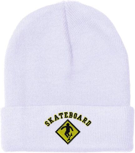 Custom Beanies for Men Skateboard Skateboarder Blading Skating Skull Cap Winter Hats Women One Size in Saudi Arabia