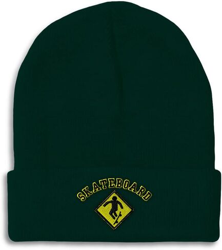 Custom Beanies for Men Skateboard Skateboarder Blading Skating Skull Cap Winter Hats Women One Size in Saudi Arabia