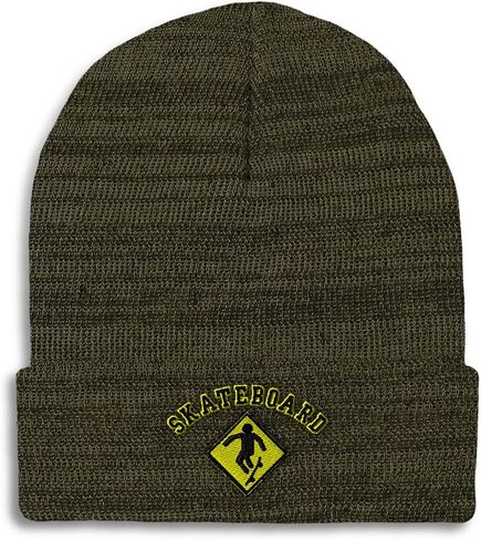 Custom Beanies for Men Skateboard Skateboarder Blading Skating Skull Cap Winter Hats Women One Size in Saudi Arabia