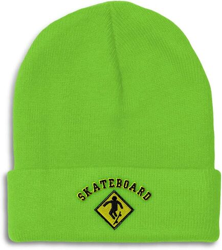 Custom Beanies for Men Skateboard Skateboarder Blading Skating Skull Cap Winter Hats Women One Size in Saudi Arabia