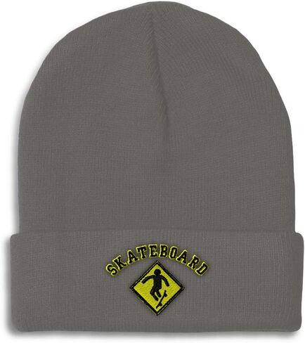 Custom Beanies for Men Skateboard Skateboarder Blading Skating Skull Cap Winter Hats Women One Size in Saudi Arabia