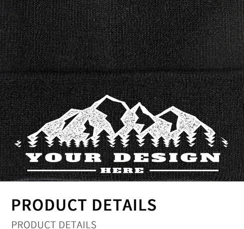 Bulk Custom Beanie - Personalized Beanie Aldult Custom Logo Beanies Personalized Winter Hat Warm Customized Beanies in Saudi Arabia