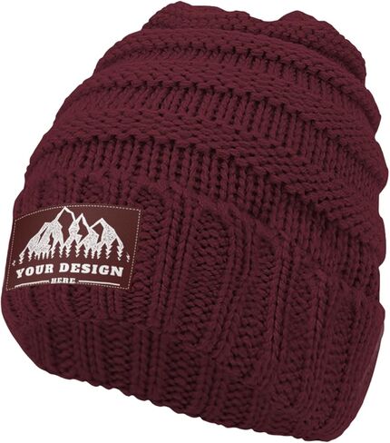 Bulk Custom Beanie - Personalized Beanie Aldult Custom Logo Beanies Personalized Winter Hat Warm Customized Beanies in Saudi Arabia