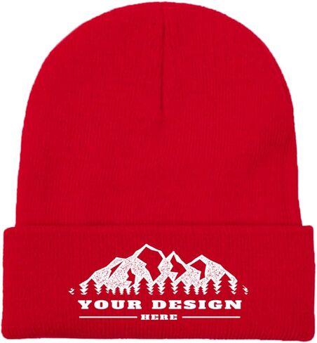 Bulk Custom Beanie - Personalized Beanie Aldult Custom Logo Beanies Personalized Winter Hat Warm Customized Beanies in Saudi Arabia