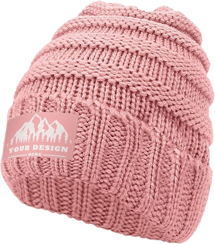 Bulk Custom Beanie - Personalized Beanie Aldult Custom Logo Beanies Personalized Winter Hat Warm Customized Beanies in Saudi Arabia