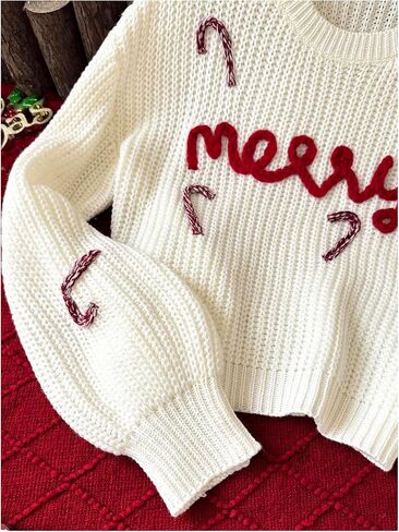 Girl's Sweaters Fall 2025 Long Sleeve Knit Crewneck Sweater Pullovers Cute Jumper Tops Streetwear in Saudi Arabia