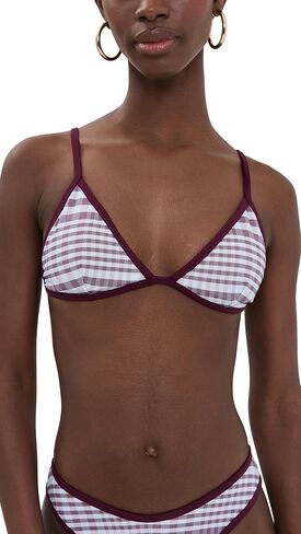 Good American Women's Plaid Bikini Top in Saudi Arabia