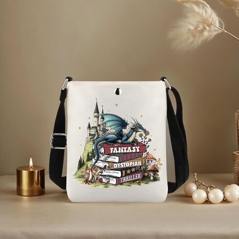 Lywjyb Birdgot Romance Reader Crossbody Bag Feminist Bookish Gift FDT Merch Political Reader Merch in Saudi Arabia