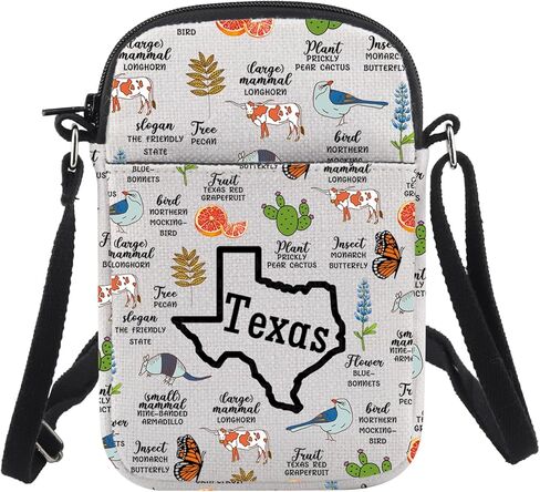 هدايا CHOORO تكساس تحت عنوان تكساس كانتري هدية حفلة توديع العزوبية حقيبة كتف ولاية تكساس هدية الترحيب بالمنزل الجديد in Kuwait