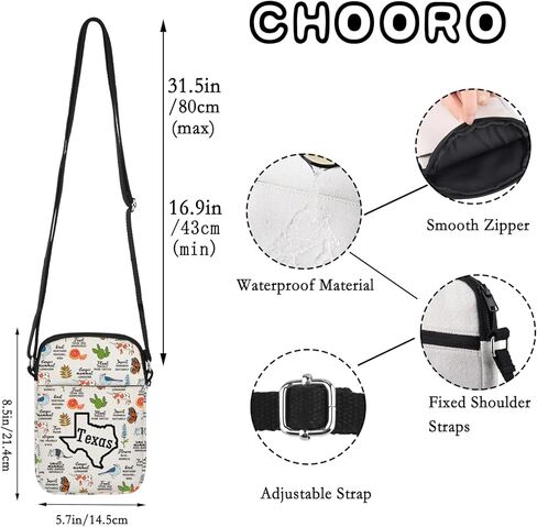 هدايا CHOORO تكساس تحت عنوان تكساس كانتري هدية حفلة توديع العزوبية حقيبة كتف ولاية تكساس هدية الترحيب بالمنزل الجديد in Kuwait