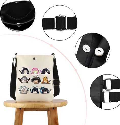 VAMSII Anime Themed Gift حقيبة كروس مستوحاة من الرسوم المتحركة Animes Merch in Saudi Arabia