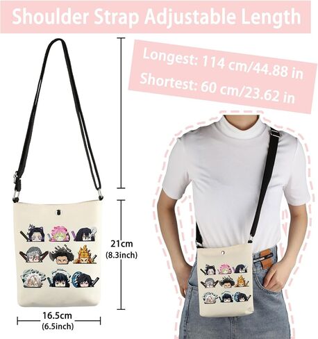 VAMSII Anime Themed Gift حقيبة كروس مستوحاة من الرسوم المتحركة Animes Merch in Saudi Arabia