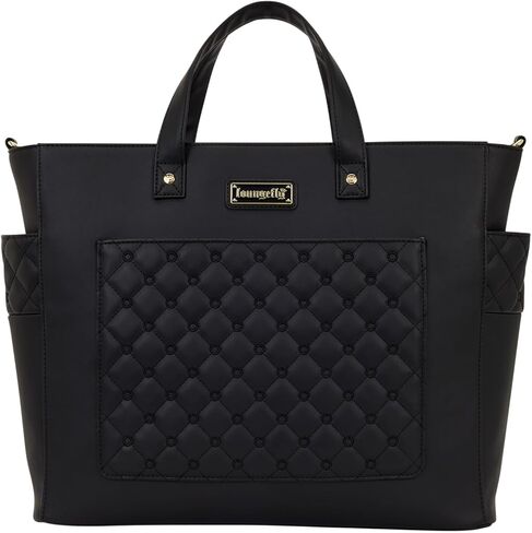 Loungefly The Mo Black Convertible Backpack and Tote Crossbody Pin Trader Bag in Saudi Arabia