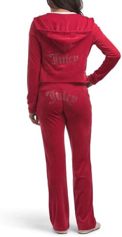 Juicy Couture Bling Velour Tracksuit Flash Red Small in Saudi Arabia