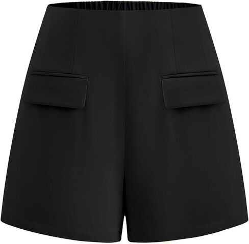 KIRUNDO Shorts for Women Dressy Casual 2026 Summer Elastic High Waisted Wide Leg Suit Tailored Business Work Shorts Pockets in Saudi Arabia