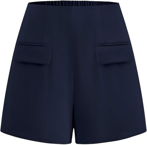 KIRUNDO Shorts for Women Dressy Casual 2026 Summer Elastic High Waisted Wide Leg Suit Tailored Business Work Shorts Pockets in Saudi Arabia