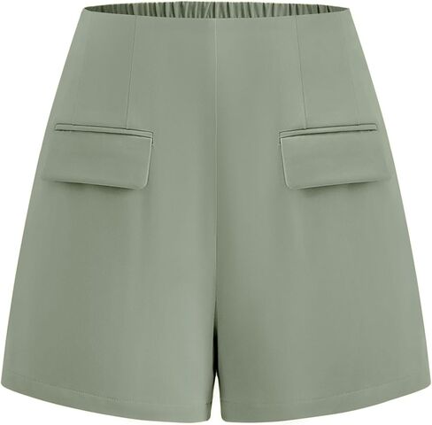 KIRUNDO Shorts for Women Dressy Casual 2026 Summer Elastic High Waisted Wide Leg Suit Tailored Business Work Shorts Pockets in Saudi Arabia