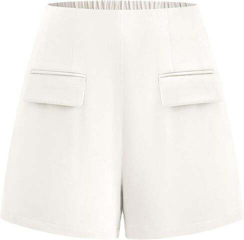KIRUNDO Shorts for Women Dressy Casual 2026 Summer Elastic High Waisted Wide Leg Suit Tailored Business Work Shorts Pockets in Saudi Arabia