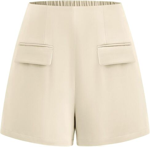 KIRUNDO Shorts for Women Dressy Casual 2026 Summer Elastic High Waisted Wide Leg Suit Tailored Business Work Shorts Pockets in Saudi Arabia