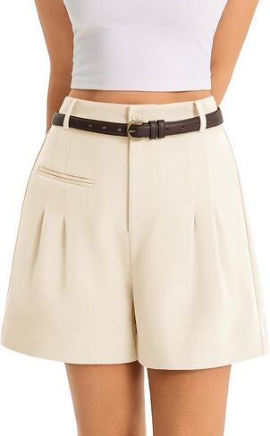 Cicy Bell Womens Wide Leg Dressy Shorts Casual Summer High Waisted Tailored Work Suits Shorts in Saudi Arabia