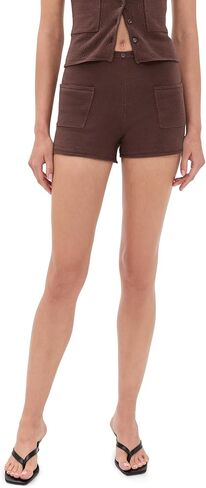 Peachy Den Women's Marie Knit Shorts in Saudi Arabia