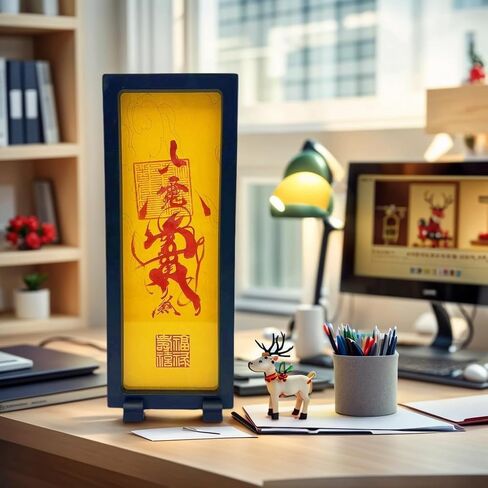 RCWG Chinese Feng Shui Amulet, House Guarding Talisman, Home/Office Desktop Decoration, Attract Positive Energy, Health, Good Lucky. Chinese Talisman for Home Defense Against Evil Forces in Kuwait