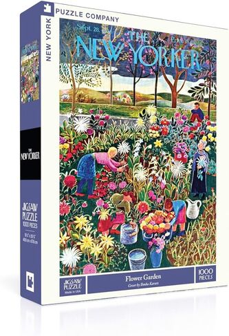 New York Puzzle Company - New Yorker Vegetable Garden - 1000 Piece Jigsaw Puzzle for Family Game Nights by Ilonka Karasz in Saudi Arabia