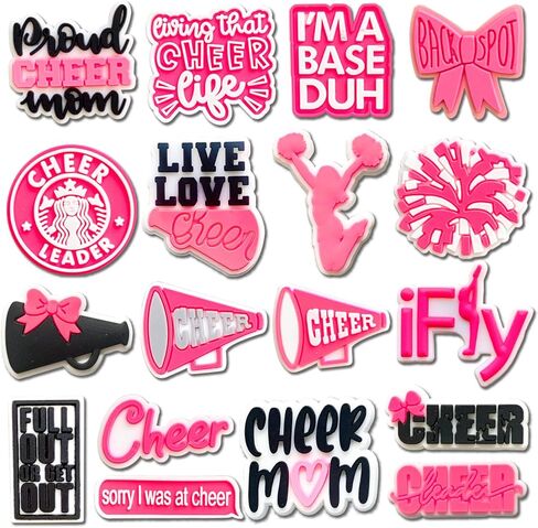 18Pcs Farm Animals Hockey Cheer Cat Medical Fireman Shoe Charms, Transportation Mom Inspirational Gay Wedding Charms Pack for Adults Shoe Decoration in Kuwait