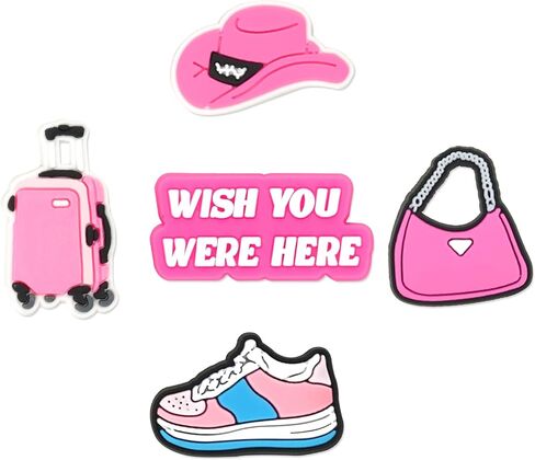 35Pcs Pink Shoe Charms for Girls Women, Shoe Pins Decoration Charm Accessories, A Wonderful Gift for Girls in Saudi Arabia