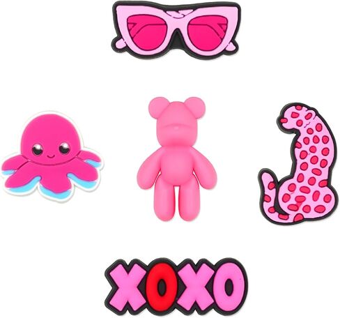 35Pcs Pink Shoe Charms for Girls Women, Shoe Pins Decoration Charm Accessories, A Wonderful Gift for Girls in Saudi Arabia