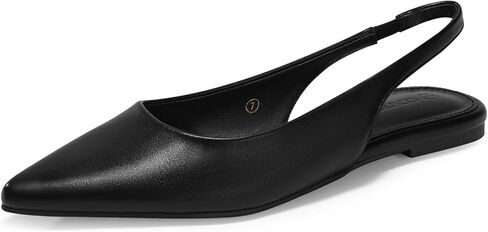 Coutgo Womens Slingback Flats Pointed Closed Toe Ballet Flats Comfortable Slip On Work Dress Shoes in Saudi Arabia