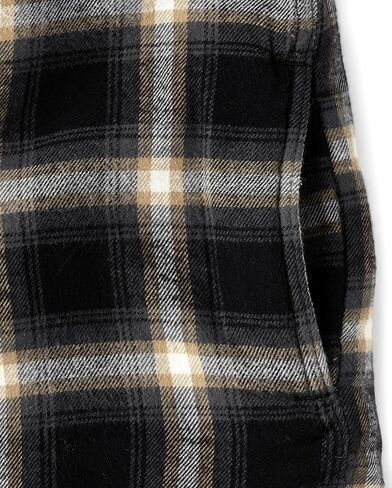 The Children's Place,Boys,Sherpa Lined Everday Shacket,Black Plaid,X-Large in Saudi Arabia