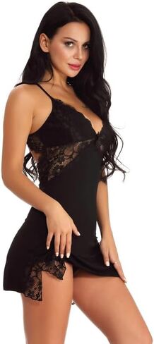Women Lingerie Lace Chemise Sexy Sleepwear Exotic Babydoll Lingerie in Saudi Arabia