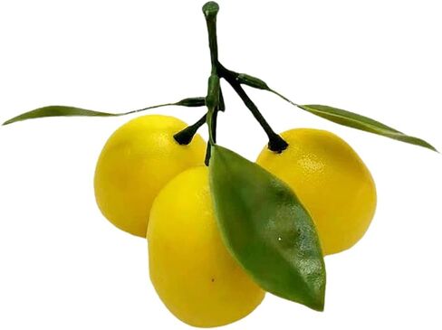 Totority Simulation Lemon Decorative Props 3 Pack Realistic Artificial Lemons for Home Photography Party and Kitchen Decor in Kuwait