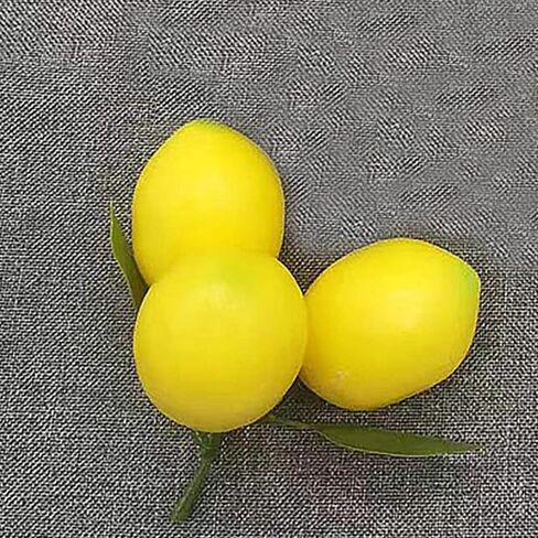Totority Simulation Lemon Decorative Props 3 Pack Realistic Artificial Lemons for Home Photography Party and Kitchen Decor in Kuwait