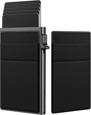 Automatic Pop-up Credit Card Holder Wallet, Minimalist RFID Blocking Cardholder for Men, Ideal Gift for Men’s Business Accessories in Saudi Arabia