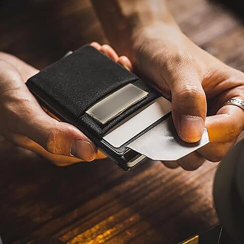 Automatic Pop-up Credit Card Holder Wallet, Minimalist RFID Blocking Cardholder for Men, Ideal Gift for Men’s Business Accessories in Saudi Arabia