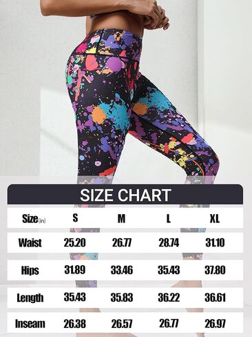 Leggings for Women High Waist Print Yoga Pants, Fall Decor Stretch Seamless Leggings, Fitness Tights for Yoga in Saudi Arabia
