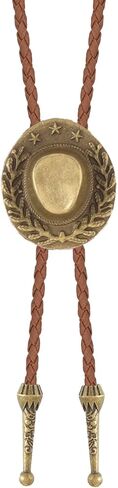 Bolo Tie for Men Western Cowboy Bolo Ties Turquoise Longhorn Horse Elk Leather Necktie Western Cowboy Accessories in Saudi Arabia