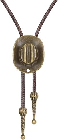 Bolo Tie for Men Western Cowboy Bolo Ties Turquoise Longhorn Horse Elk Leather Necktie Western Cowboy Accessories in Saudi Arabia