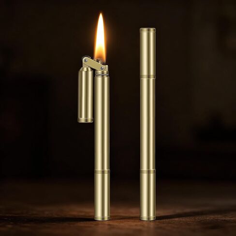 Vintage Lighter, Cool Trench Lighters, Copper Trench Lighter, Kerosene Lighter Fluid Refillable Lighters, Antique Windproof Lighters, Novetly Lighter, Unique Gifts for Men Dad Husband in Saudi Arabia