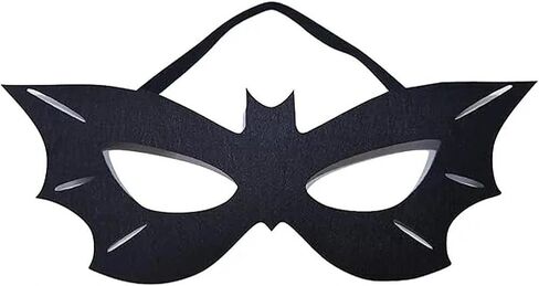 Halloween Mask,Black Red Eye Mask Half Face Masks For Halloween Costume Cosplay Raves Party (Full Black) in Saudi Arabia