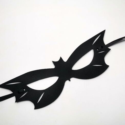 Halloween Mask,Black Red Eye Mask Half Face Masks For Halloween Costume Cosplay Raves Party (Full Black) in Saudi Arabia